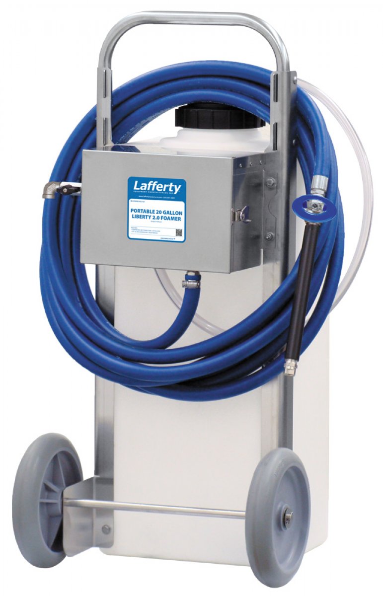 Portable 2 Wheeled 20 Gallon Liberty 20 Foamer Lafferty Equipment Manufacturing Inc 3996