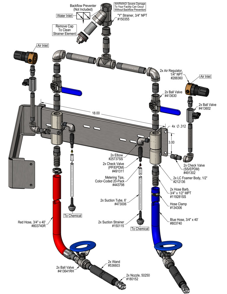 Over Head Air Hose Drop 