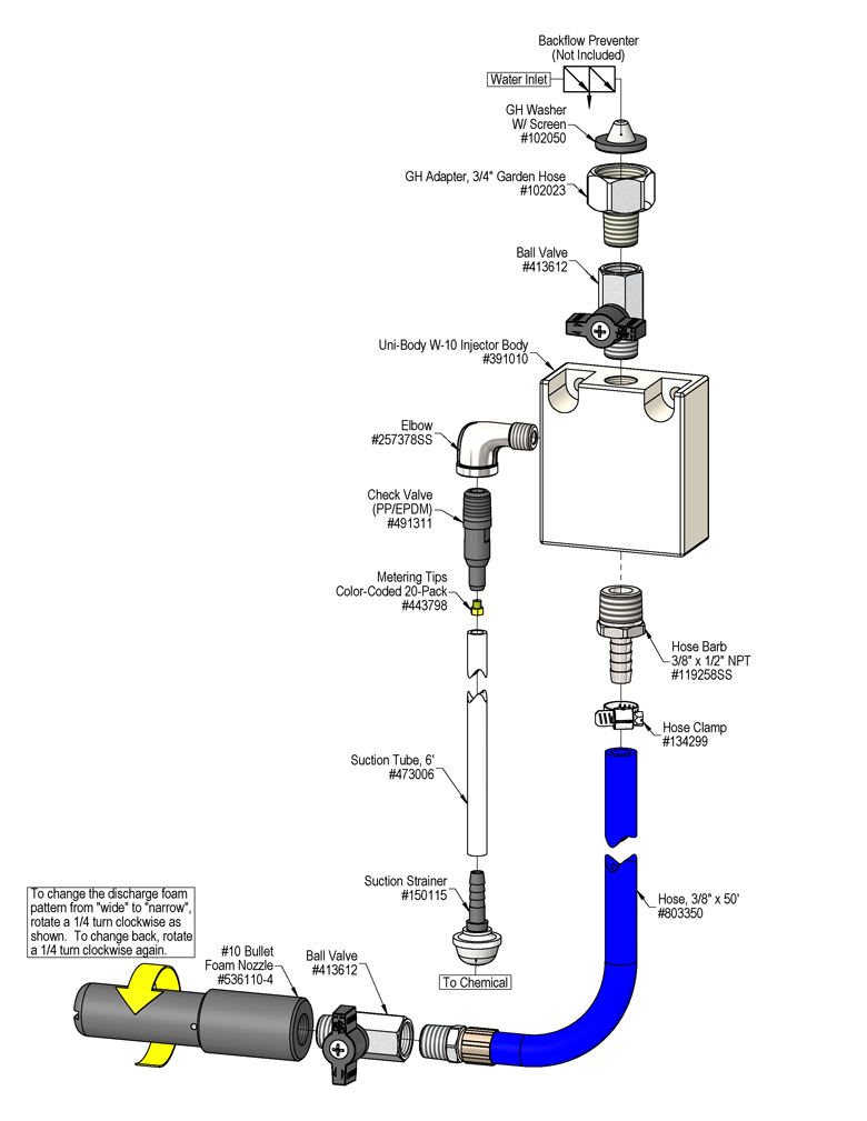 975072 - Uni-Body A-12 Airless Foamer  Lafferty Equipment Manufacturing,  LLC